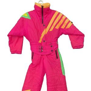 Amazing 1980s vintage ski suit vguc like obermeyer brand youth size 8 girls boys